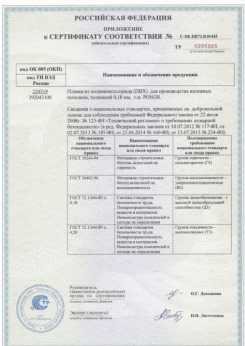 2015.06.25 Пенза - Pongs. Приложение к сертификату соответствия